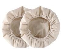 2Pcs Round Bread Proofing Basket Cloth Liner, Rattan Baking Dough Basket Cover Liner, Sourdough Banneton Proofing Cloth, Fermentation Basket Linen Liner for Baking Supplies (9inch(23x23x8cm))