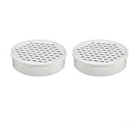 2Pcs Round Drain Guard, 200mm/160mm/110mm Plastic Balcony Drainage Roof, Pipeline Mesh Cover, Keep Drains Clear from Leaves & Debris, For Outdoor, Rooftop, Sinks Balcony (110mm)