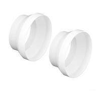 2Pcs Round Ducting Reducer 150mm to 100mm ABS