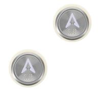 2pcs round Elevator Button - Stainless Steel - Sturdy - Stable - Universal Application - Durable Replacement Hardware Parts for Maintenance and Repair