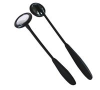 2Pcs Round Head Black Tendon Hammer for Neurological Reflexes, Pointed Tip for Superficial Responses, Research Osteopathy