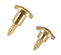 2pcs Round Slotted String Retainer Vintage String Trees Strings Retainer With Screw Electric Guitar Accessories Round Slotted String Retainer Guitar Parts And Accessories Fastener