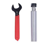 2Pcs Router Collet C20 Holder Straight Shank Tool Set Kit with Wrench for CNC Woodworking, ER11 Collet Adapter with 1-7mm Clamping Range, Made of 40Cr (C20-ER11A-100L)