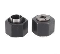 2Pcs Router Collet Set 12.7mm 6.35mm Steel Chuck for DeWalt DW621 DW616 DW618 DW621K DW625 DW6214 Power Router Tools Workshop Equipment