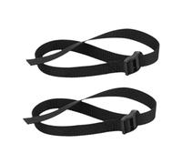 2Pcs Rowing Machine Feet Straps Fitness Foot Straps Sports Practical Fix Bands Oxford Cloth Adjustable Portable Gym Accessories (Black)