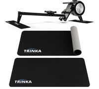 2PCS Rowing Machine Mats, 30"x12" Non-Slip Mat Protect Hardwood Floor Carpet, Fitness Equipment Mat Compatible with Row & Concept 2 Rowing Machine, Peloton Bike, Stationary Spin Bike