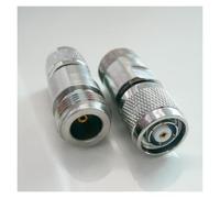 2pcs RP TNC To N Connector Coax Socket RP TNC Male To N Female Plug RP TNC - N Nickel Plated Straight Coaxial RF Adapters Antenna
