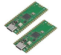 2Pcs RP2040 Dual-Core Cortex M0+ Processor for Raspberry Pi Pico Development Board 2MB Flash Supports C/C++/Python SPI/I2C/UART Interfaces