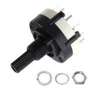 2pcs RS16 RS26 Band Rotary Channel Selector Switch Single Deck Rotary Switch Band Selector 1P12T 2P6T 3P4T 4P3T(RS26 4P 3T)