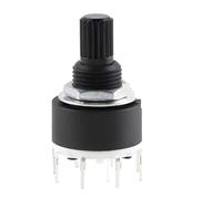 2PCS RS16 RS26 Rotary Switch 1 2 3 4 Pole Position 3/4/5/6/8/12 Selectable 16mm 26mm SR16 Gear Band Switches Handle length 15/20mm