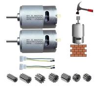 2Pcs RS550 12V 15000RPM Electric Drive Motor for Power Wheels