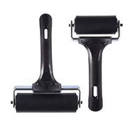 2PCS Rubber Brayer Roller, Sturdy Hard Rubber 2.4 Inch for Printmaking with Comfortable Hand Feel Suitable for Handmade Production Printmaking Painting Crafting Bonding