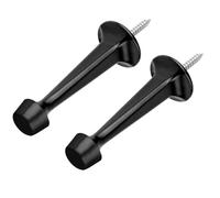 2pcs Rubber Capped Metal Door Stoppers Elegant Designs Door Stop Versatile Holders Upgrades Fits Any Decors Holders