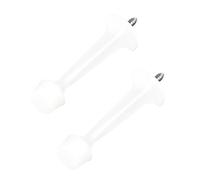 2pcs Rubber Capped Metal Door Stoppers Elegant Designs Door Stop Versatile Holders Upgrades Fits Any Decors Stop