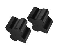 2pcs Rubber Coil Spring Spacers for Car Springs, Black Vibration Pads | Four-corner Wheel Formation, Standard Bolt Locations, Equal Load Distribution, Temperature Flexibility, 20℃ to 80℃