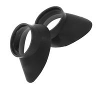 2pcs Rubber Eyepiece Guard Caps for Binoculars and Telescope | Black Soft Cover Set, Compact Portable Design, Wearresistant Finish for Outdoor Activities and Travel