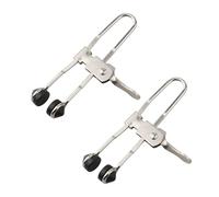 2pcs Rubber Grip Lever Clamps for Secure Ceiling Tile Installation and Leveling