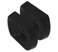 2pcs Rubber Jack Wheel Chock Stabilizer Block | Anti Slip Base, Heavy Load Support, Reduces Shaking and Sliding, Compact Black Rubber Dock
