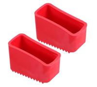 2pcs Rubber Ladder Feet Protector Pads for Step Ladder Legs, Red