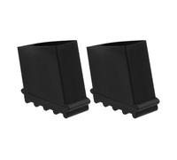 2pcs Rubber Ladder Foot Covers for Step Ladders, Non Slip Safety | Black Rubber, Easy Removal, Multi Surface Grip, for Concrete Floors, Electricians and Maintenance Staff