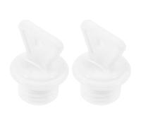 2pcs Rubber Replacement Stopper for Hot Water Bottle White