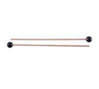 2Pcs Rubber Sticks Wood Handle Mallets for Glockenspiel Xylophone Music Instruments Parts Black