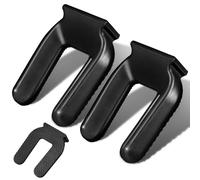 2pcs Rubber Wheel Stoppers for Freezer and Rolling Chair, Black