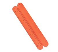 2Pcs Ruler Slap Bracelets, Rainbow Silicone Slap Wristbands with Scale for Adults and Teens Party Favor School Prize Gift
