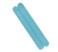 2Pcs Ruler Slap Bracelets Ruler Snap Bracelets, Rainbow Silicone Slap Bracelets, Silicone Slap Bracelet Slap Wristbands with Scale for Adults and Teens Party Favor School Prize Gift, 2pcs, no