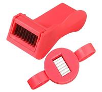 2Pcs Runner Bean Slicer, Efficient Bean Stringer & Vegetable Cutting Tool, Comfortable Handle Durable Kitchen Gadget(Red)