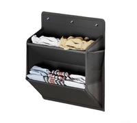 2PCS RV Shoe Storage Door, RV Storage Door Organizer Wall Mount, With Large Deep Pocket, Shoe Rack Holder For Camper Trailer Motorhome (Gray)