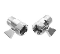 2pcs Rv Shower Shut-Off Valve G1/2 Metal Quick Connect for Camper