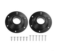 2PCS RV Table Base Mount Aluminum Alloy Bracket(Black)