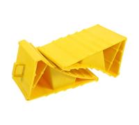 2pcs Rv Wheel Chocks with Handle ABS Wedge Blocks | Portable Tyre Stoppers, Weather-resistant Build, for Parked Cars, Trailers, Storage and Sloped Surfaces