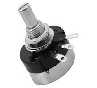 2Pcs RV24YN 20S 100-1M Ohm 3Pin Potentiometers B502 Screw Thread Single Turn Rotating Type Black Adjustment Carbon Film Resistor(100K Ohm)