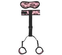 2Pcs S&M Bed Bondage Couple Handcuffs BDSM Bondage Kits Erotic Toy Restraint Set Sex Toys for Women Couple Binding Whip Anal Plug Handcuffs Adult Game Pink One Size