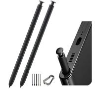 2Pcs S22 Ultra Stylus S Pen Replacement for Samsung Galaxy S22 Ultra Without Bluetooth (Phantom Black)