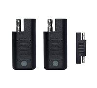 2Pcs SAE Connector Harness Power Tester with LED Indicator, SAE Polarity Reverse Adapter, Current Voltage Signal Instant Detector Quick Checker for Battery Solar Panel with SAE 2 Pin Plug Cable Wire