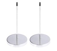 2PCS Safe Memo Holder Spike Stick, Metal Memo Holder, Silver Note Holder Nail Stick with Base, for Kitchen Hotel Bill Receipt Note Paper Fork Ticket