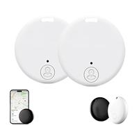 2PCS Safesync GPS Tracker, GPS Anti-Lost Tracker, Mini GPS Tracker for Vehicles, Portable GPS Tracker for Pets, GPS Tracking Device, Multi-Function GPS Mini Locator (White)
