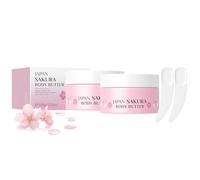 2Pcs Sakura Body Butter, Nourishing Skincare Body Moisturiser with Shea Butter Urea Vitamin E for Dry Skin, Intensive Hydration Quickly Absorption for Women