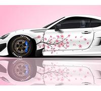 2PCS Sakura Cherry Blossom Car Livery, Japanese Theme Side Car Vinyl Livery, Universal Size, Large Vehicle Graphics, Car Livery (7)