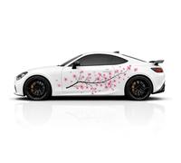 2PCS Sakura Cherry Blossom Car Livery, Japanese Theme Side Car Vinyl Livery, Universal Size, Large Vehicle Graphics, Car Livery (7)
