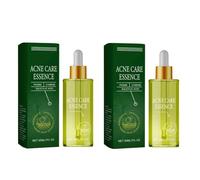 2PCS Salicylic Acid Solution Essence Shrink pores and Acne Spot Removing Shrink Pores Oil-Control Brighten Face Skin Makeup