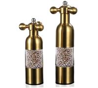 2PCS Salt and Pepper Grinder Manual Adjustable Salt and Pepper Mill with Customizable Coarseness Easy-to-Use and Shakers for Kitchens and Restaurants, Decoración de jardín
