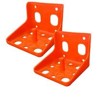 2Pcs Salt Block Holder, Sturdy Mineral Lick Feeder Tray with Ventilation Base, Heavy-Duty Goat Mineral Feeder for Cattle, Sheep, Horses, Livestock