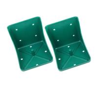 2pcs Salt Blocks Holder for Livestock Sheep Feeding Pp Green