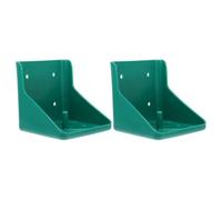 2pcs Salt Brick Licking Rack for Livestock Feeding, Pp Green