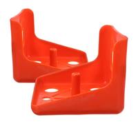 2pcs Salt Lick Holder for Horses Salt Brick Holder Pe Red Stable Tray