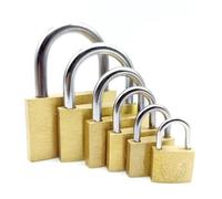2Pcs Same Key Cabinet Gym Padlock Copper Padlock Brass Locks Door Locks 32mm 38mm 50MM 63MM 75MM Not Rust Lock Core with 2 Keys(32MM 3keys)